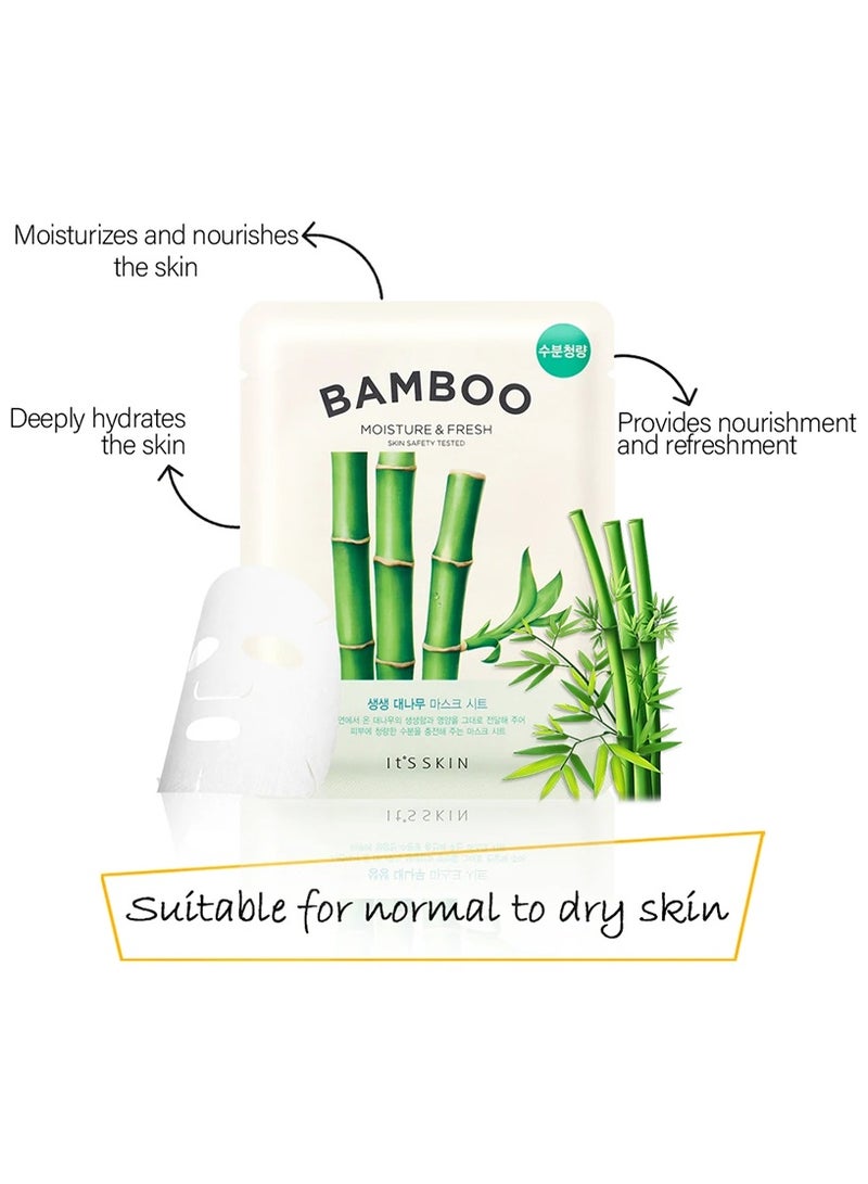 Its Skin It'S Skin The Fresh Moisture & Fresh Mask Sheet Bamboo 19g - Image 3